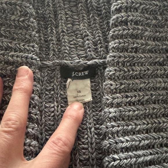 J. CREW | Chunky Cable-knit Sweater Cardigan long sleeve Sz XSmall - Picture 3 of 6
